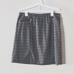 Black and Grey Plaid Miniskirt George